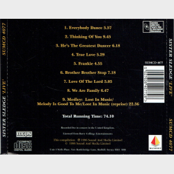 Sister Sledge - Sister Sledge 'Live' (1996)