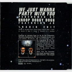 Snoop Dogg ft. Jermaine Dupri - We Just Wanna Party With You (1997) (1 Trck)
