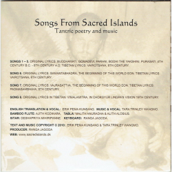 Songs From Sacred Islands Tantric Poetry And Music