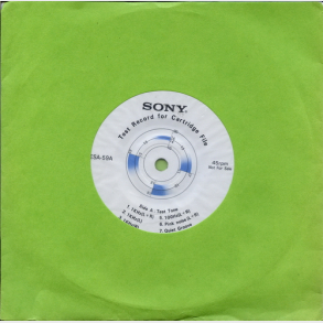 Sony - Test Record For Cartridge File