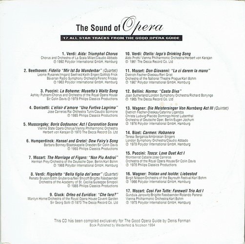 Sound Of Opera - Klassiske CD i PAP Covers - Elffina's Genbrug (CD/DVD ...