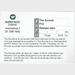 Sounds, The - Fire (2002) (Promo)