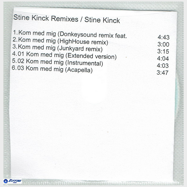 Stine Kinck - Kom Med Mig Remixes (Promo)