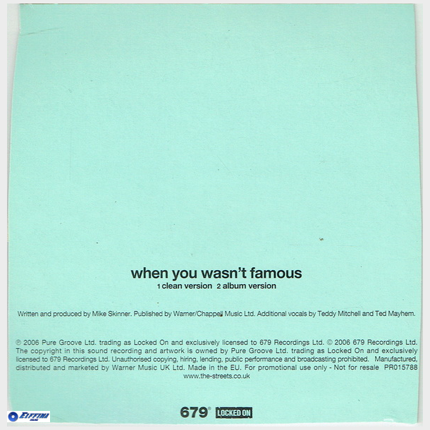 Streets, The - When I Was Famous (2006) (Promo)