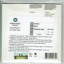 Style - Orbital CD One (1999)
