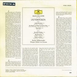 Suppe - Ouverturen. Berliner Philharmoniker Herbert Von Karajan