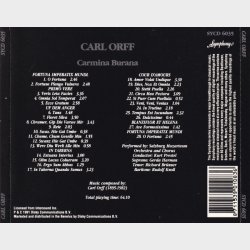 Symphony (SYCD 6035) - Carl Orff - Carmina Burana (1991)