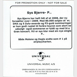 Sys Bjerre - P (2009) (Promo)