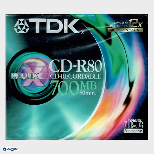 TDK CD-R80 700mb 12x (Reflex) - NY