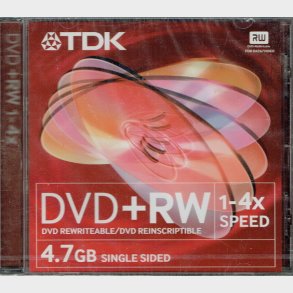 TDK DVD+RW 1-4x 4,7GB - NY