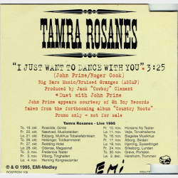 Tamra Rosanes duet with John Prine - I Just Want To Dance With You (1995) (Promo)