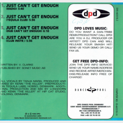 Tequila Pres. Tanja Maria - Just Can't Get Enough (1996)