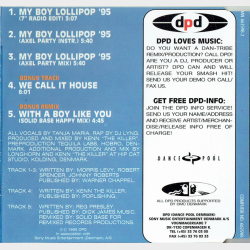 Tequila presents Tanja Maria - My Boy Lollipop (1995)