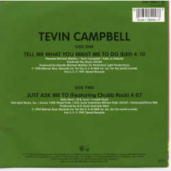 Tevin Campbell - Tell Me What You Want Me To Do (Edit) (1992)