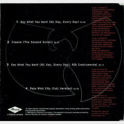 Texas ft. The Wu-Tang Clan - Say What You Want (All Day, Every Day) (1998)