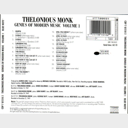 Thelonious Monk - Genius Of Modern Music Volume 1 (1989)