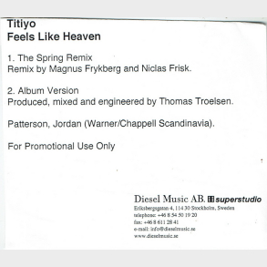 Titiyo - Feels Like Heaven (2004) (Promo)