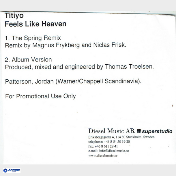 Titiyo - Feels Like Heaven (2004) (Promo)
