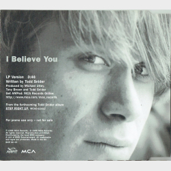 Todd Snider - I Believe You (1996)