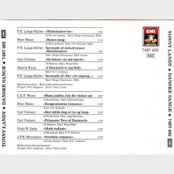 Tonny Landy - Danske Sange (1988) (EMI 7497 402)