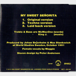 Treble &amp; Bass - My Sweet Senorita (1992)