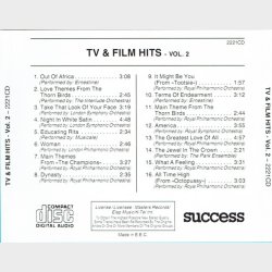 Tv &amp; Film Hits Vol. 2 (Success 2221CD) (1992)