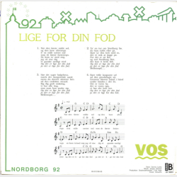 VOS - Nordborgsangen - Lige For Din Fod (1992)