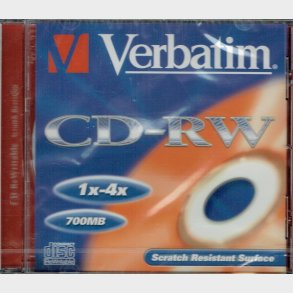 Verbatim CD-RW 700mb 4x - NY