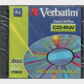 Verbatim CD-RW Multispeed 650mb - NY