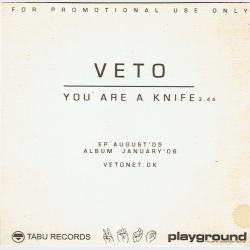 Veto - You Are A Knife (2005) (Promo EP)