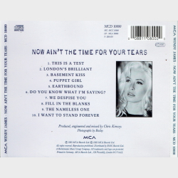 Wendy James - Now Ain't The Time For Your Tears (1993)