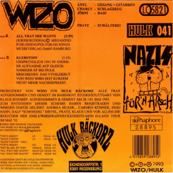 Wizo - All That She Want's (1993) (Clear Vinyl)