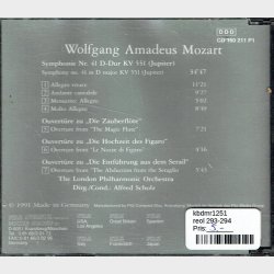 Vienna Master Series - Wolfgang Amadeus Mozart (1991) (PILZ 160 211 P1)