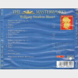 Wolfgang Amadeus Mozart The Masterworks Vol 11 (1992) Piano Concertos Nos. 24, 3, 13