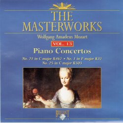 Wolfgang Amadeus Mozart The Masterworks Vol 13 (1992) Piano Concertos Nos. 21, 1, 25
