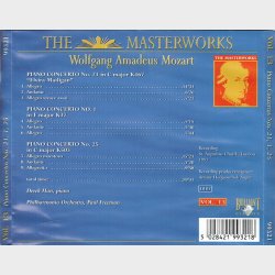 Wolfgang Amadeus Mozart The Masterworks Vol 13 (1992) Piano Concertos Nos. 21, 1, 25