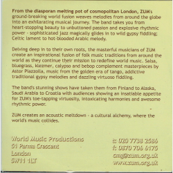 ZUM Redefining World Music (Promo DVD)